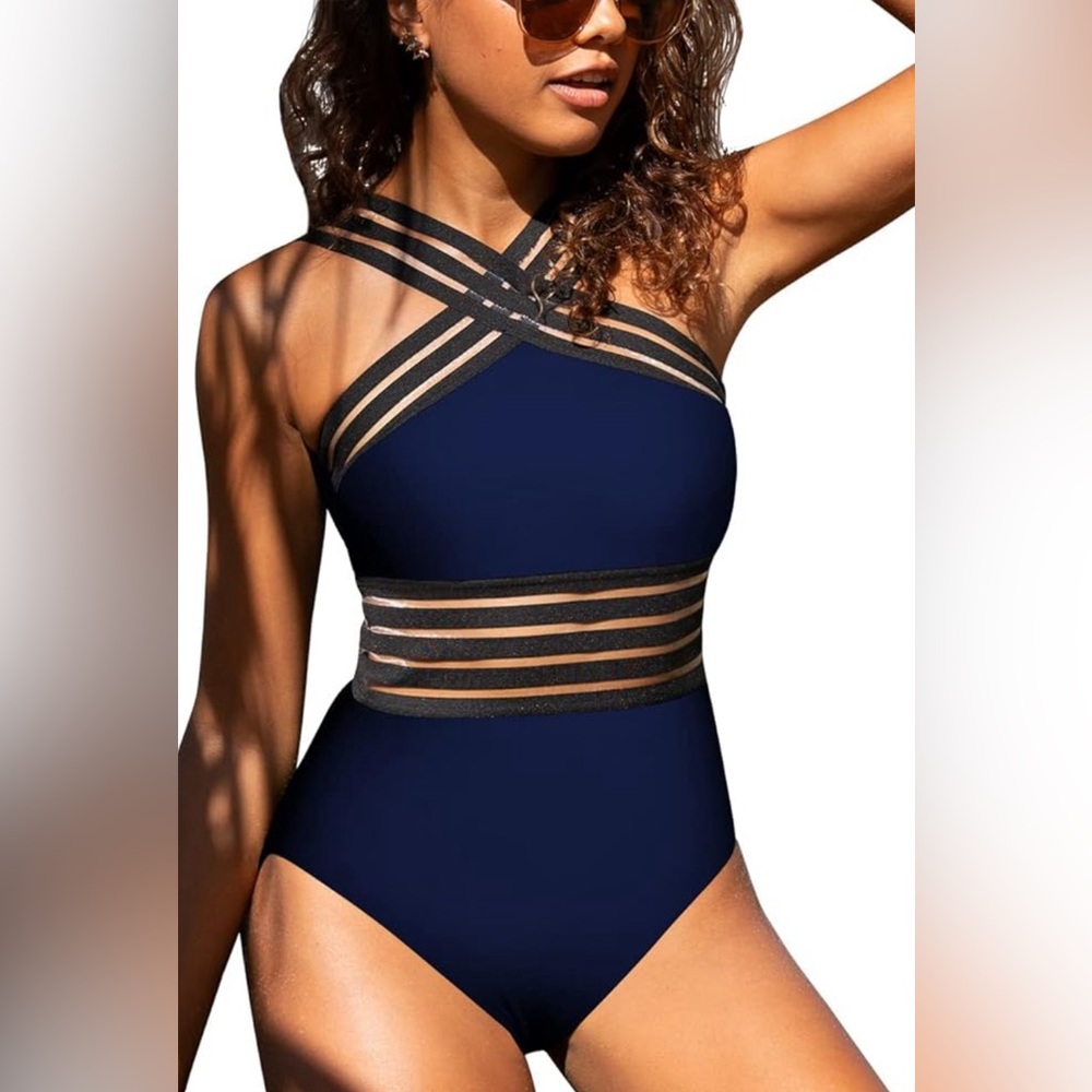 Hilor Womens One Piece Swimsuit size M